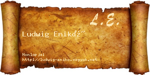 Ludwig Enikő névjegykártya